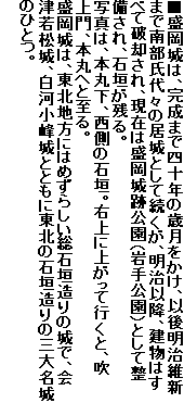 ��������́A�����܂Ŏl�\�N�̍Ό��������A�Ȍ㖾���ېV�܂œ암����X�̋���Ƃ��đ������A�����ȍ~�A�����͂��ׂĔj�p����A���݂͐�����Ռ����i�������j�Ƃ��Đ�������A�Ί_���c��B
�ʐ^�́A�{�ۉ��A�����̐Ί_�B�E��ɏオ���čs���ƁA�����A�{�ۂւƎ���B
������́A���k�n���ɂ͂߂��炵�����Ί_����̏�ŁA��Îᏼ��A���͏����ƂƂ��ɓ��k�̐Ί_����̎O�喼��̂ЂƂB
