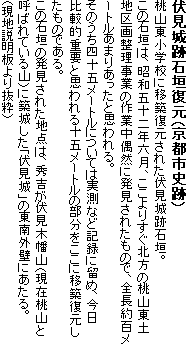 ������ՐΊ_�����i���s�s�j�Ձj
���R�����w�Z�Ɉڒz�������ꂽ������ՐΊ_�B
���̐Ί_�́A���a�܏\��N�Z���A������肷���k���̓��R���y�n��搮�����Ƃ̍�ƒ����R�ɔ������ꂽ���̂ŁA�S����S���[�g�����܂肠�����Ǝv����B
���̂����l�\�܃��[�g���ɂ��Ă͎����ȂǋL�^�ɗ��߁A������r�I�d�v�Ǝv����\�܃��[�g���̕����������Ɉڒz�����������̂ł���B
���̐Ί_�̔������ꂽ�n�_�́A�G�g�������ؔ��R�i���ݓ��R�ƌĂ΂�Ă���R�j�ɒz�邵���u������v�̓���O�ǂɂ�����B
�i���n������蔲���j